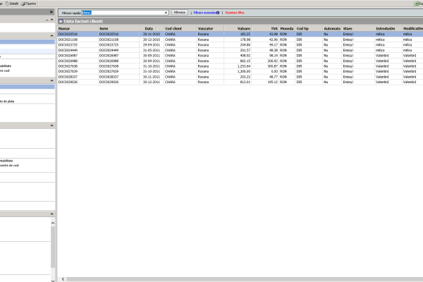 Lista standard de documente